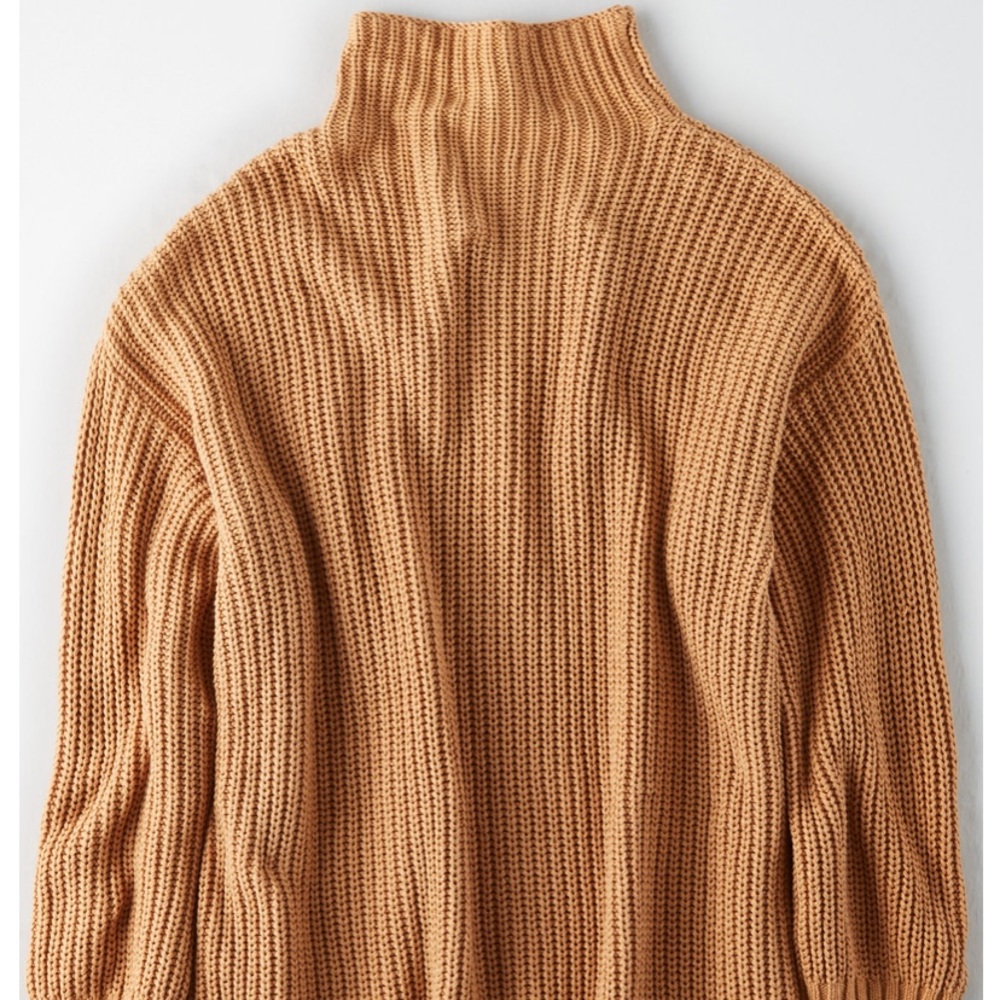 ANERICAN EAGLE OVERSIZED MOCKNECK PULLOVER SWEATER
